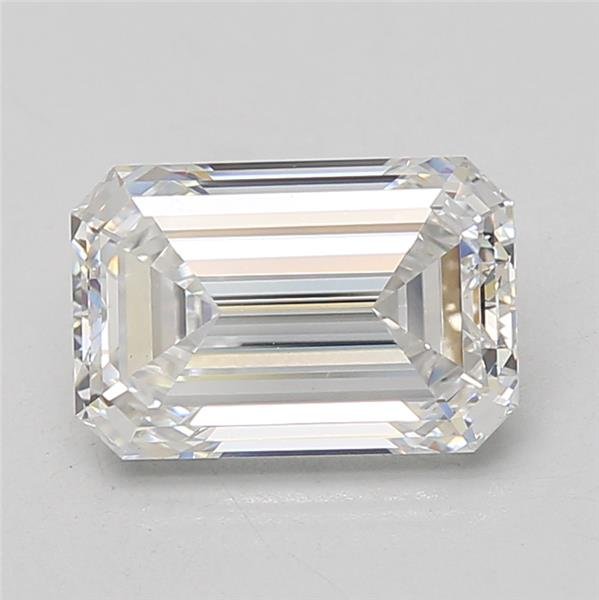 3.10ct E VS1 Rare Carat Ideal Cut Emerald Lab Grown Diamond