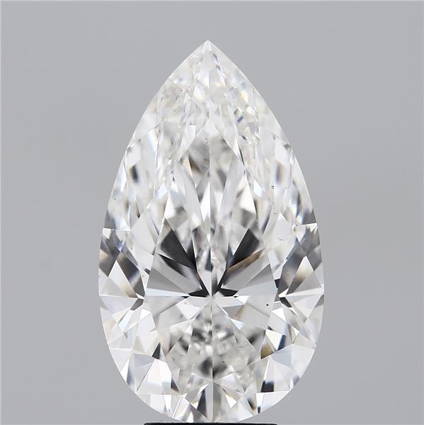 6.47ct F VS1 Rare Carat Ideal Cut Pear Lab Grown Diamond