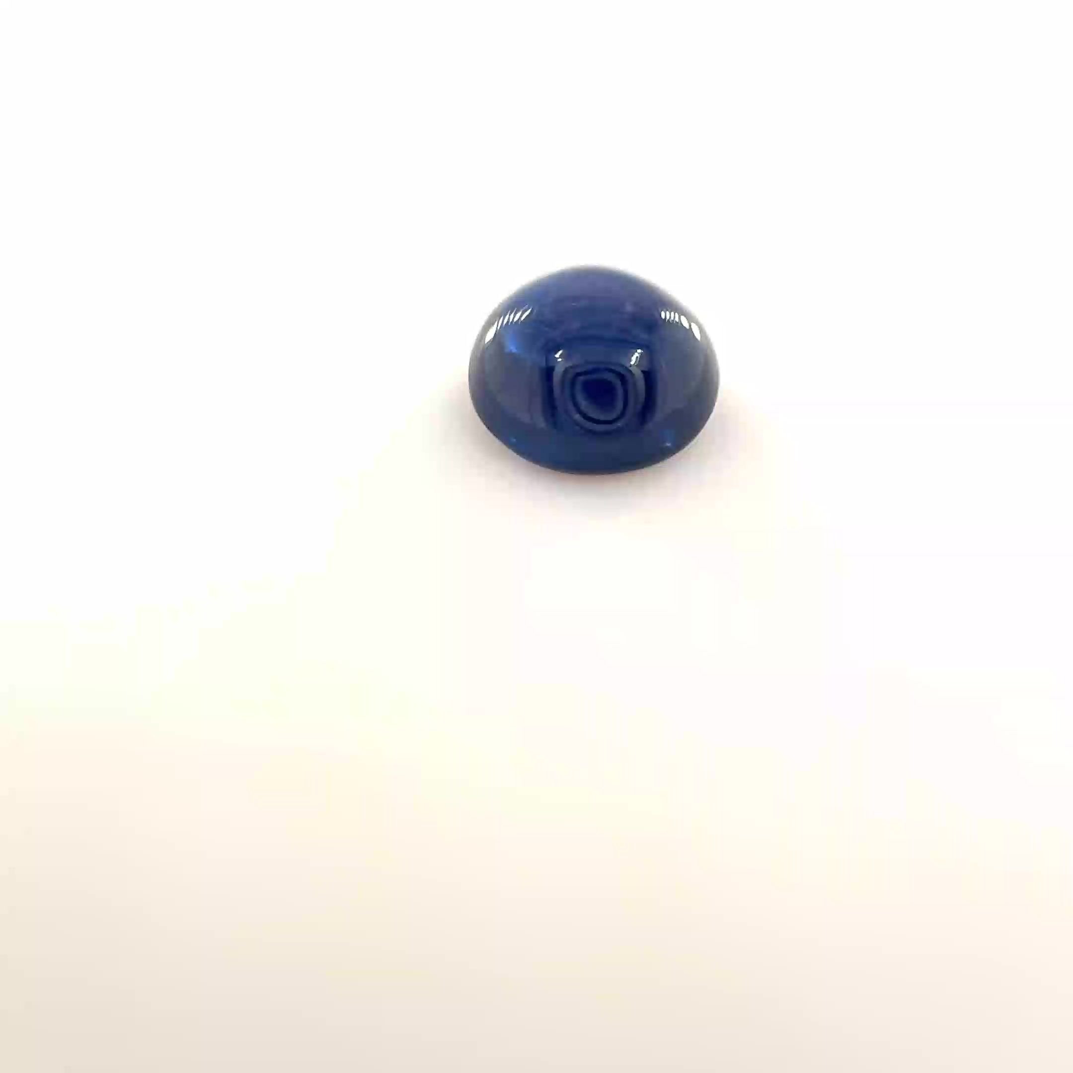 0.88 Carat Blue Round Sapphire