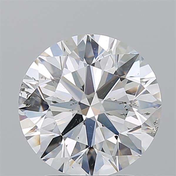 3.01ct F SI2 Rare Carat Ideal Cut Round Diamond