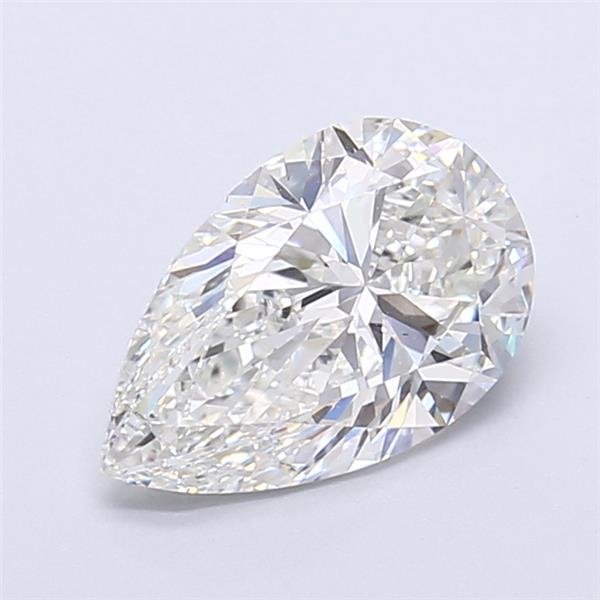 3.02ct G VS1 Rare Carat Ideal Cut Pear Lab Grown Diamond