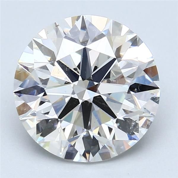 4.10ct E SI2 Rare Carat Ideal Cut Round Diamond