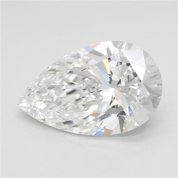2.10ct E VS1 Rare Carat Ideal Cut Pear Lab Grown Diamond