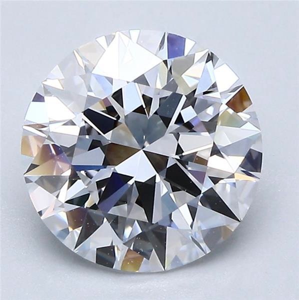 2.55ct D FL Rare Carat Ideal Cut Round Diamond