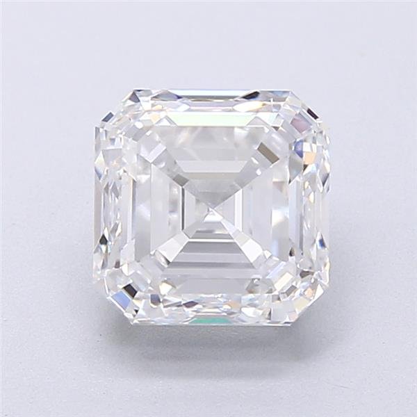 2.50ct E VVS2 Very Good Cut Asscher Lab Grown Diamond