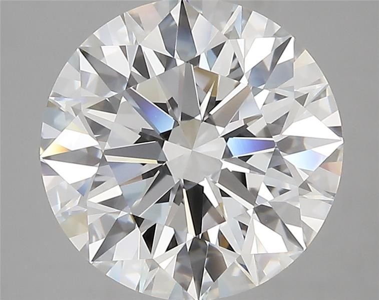 5.16ct F VVS2 Rare Carat Ideal Cut Round Diamond
