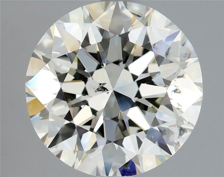 2.56ct K SI2 Rare Carat Ideal Cut Round Diamond