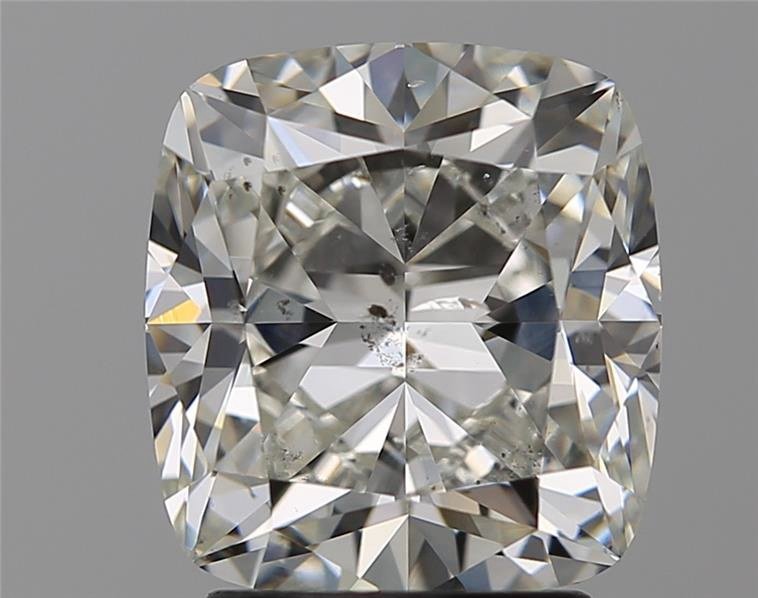 3.01ct I SI2 Rare Carat Ideal Cut Cushion Diamond