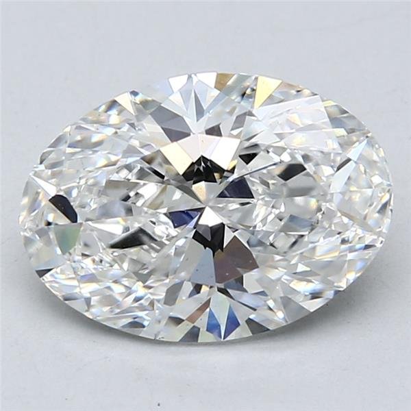 3.03ct E VS2 Rare Carat Ideal Cut Oval Lab Grown Diamond