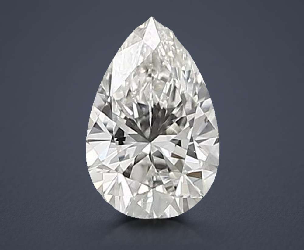0.58 Carat Pear Lab Diamond