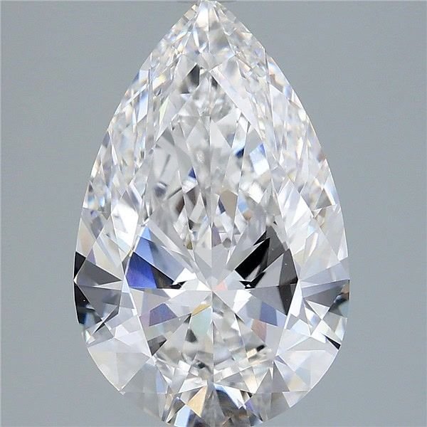 5.00 Carat Pear Lab Diamond