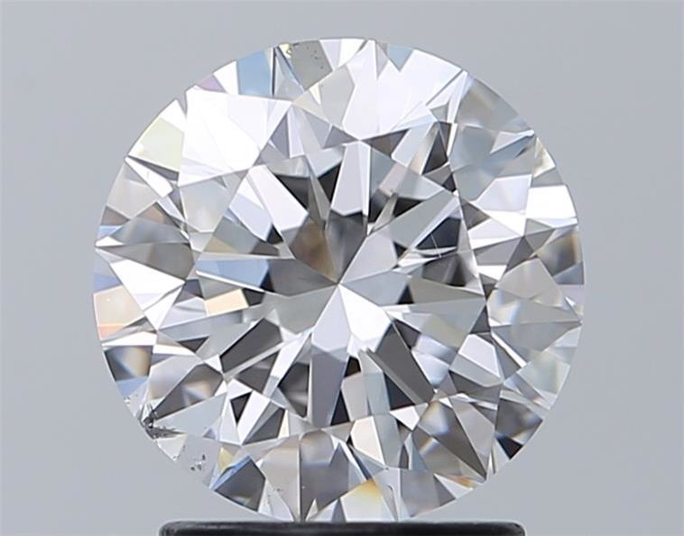 2.01ct D SI1 Rare Carat Ideal Cut Round Diamond