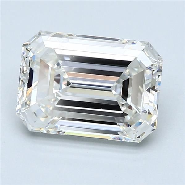 4.10ct G VS1 Rare Carat Ideal Cut Emerald Diamond