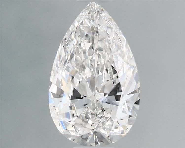 0.65ct E SI1 Rare Carat Ideal Cut Pear Lab Grown Diamond