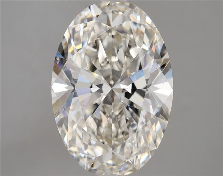 5.39ct H VS2 Rare Carat Ideal Cut Oval Lab Grown Diamond