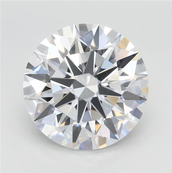3.09ct E VVS2 Rare Carat Ideal Cut Round Lab Grown Diamond