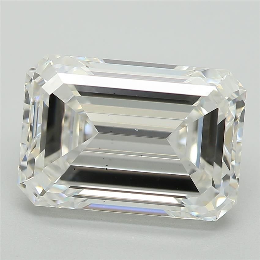 3.30ct F VS2 Rare Carat Ideal Cut Emerald Lab Grown Diamond