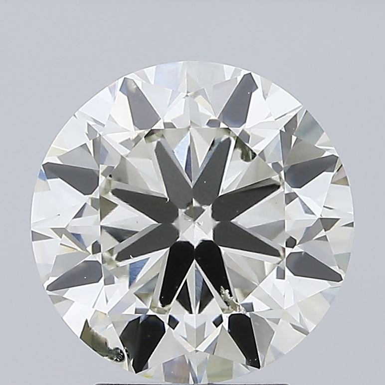 3.00ct K SI2 Good Cut Round Lab Grown Diamond