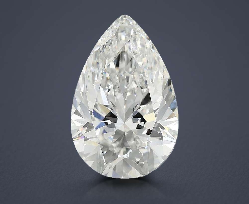 5.00 Carat Pear Lab Diamond