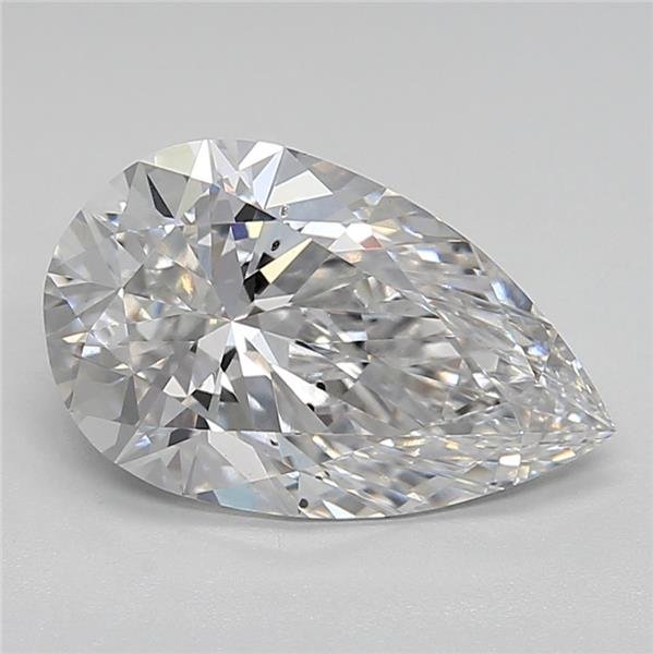 2.54ct E SI1 Rare Carat Ideal Cut Pear Lab Grown Diamond