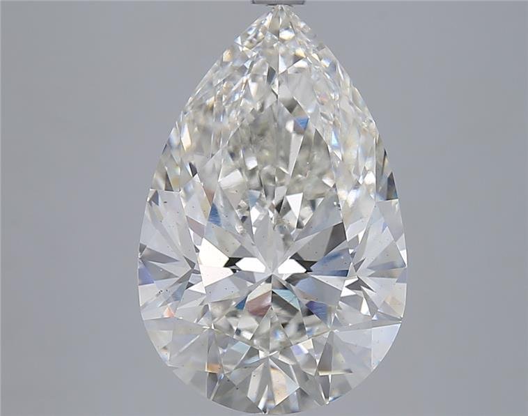 5.51ct H VS2 Rare Carat Ideal Cut Pear Lab Grown Diamond