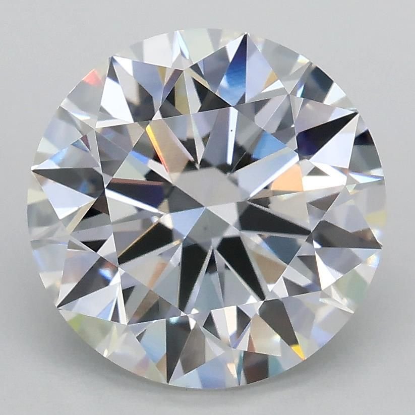 3.09ct E VS1 Rare Carat Ideal Cut Round Lab Grown Diamond