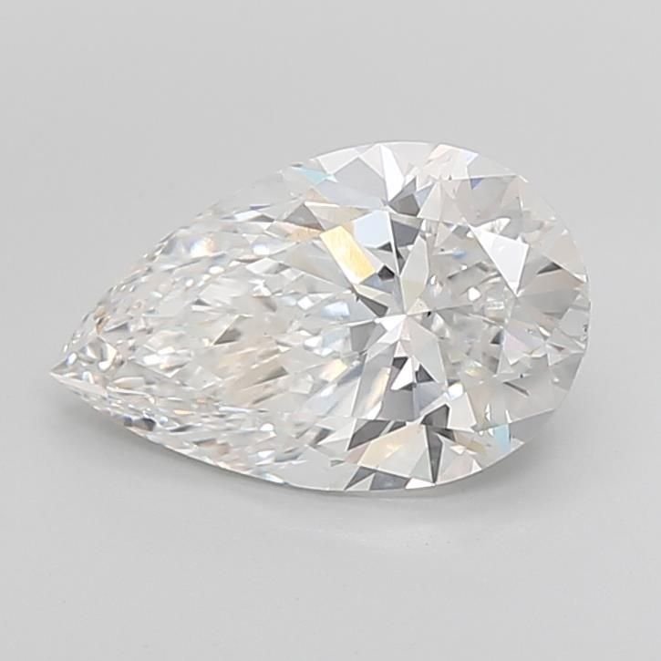 3.99ct E VS2 Rare Carat Ideal Cut Pear Lab Grown Diamond