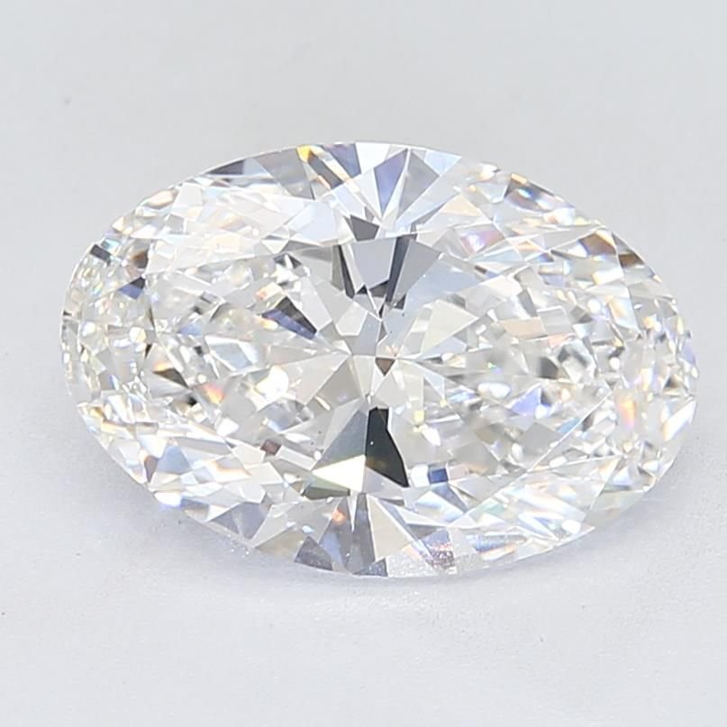 5.51ct F VS1 Rare Carat Ideal Cut Oval Lab Grown Diamond
