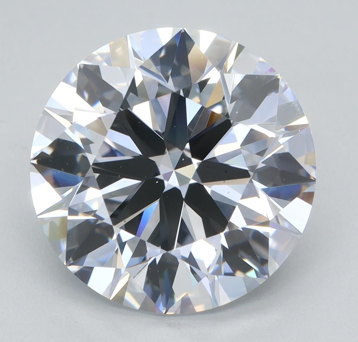 5.01ct F VS2 Rare Carat Ideal Cut Round Lab Grown Diamond