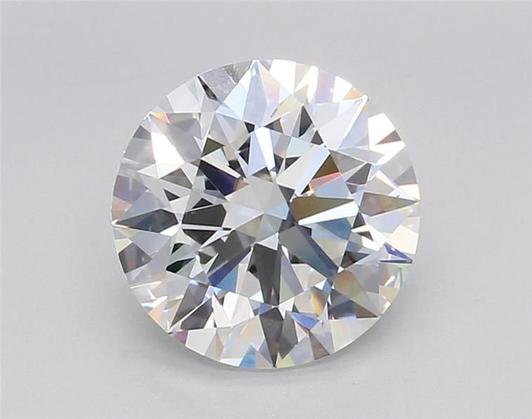 3.04ct D VS2 Rare Carat Ideal Cut Round Lab Grown Diamond
