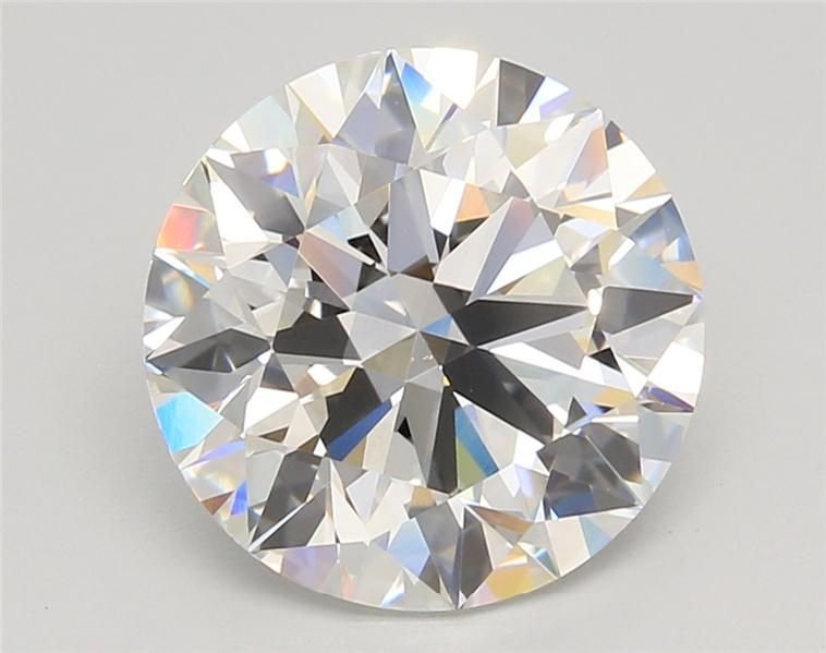 5.04ct F VVS2 Rare Carat Ideal Cut Round Lab Grown Diamond