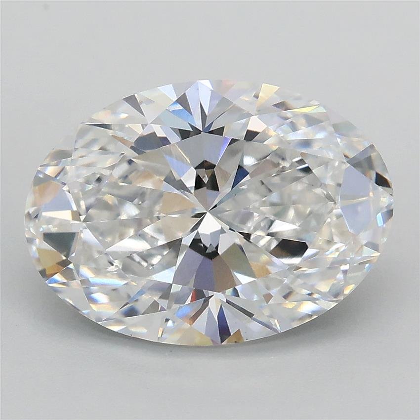 3.09ct D VS1 Rare Carat Ideal Cut Oval Lab Grown Diamond