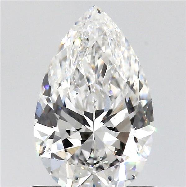 0.64ct D VS2 Rare Carat Ideal Cut Pear Lab Grown Diamond