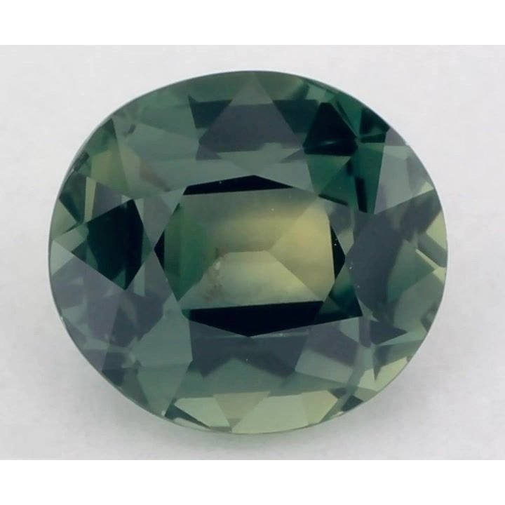 1.24 Carat Green Oval Sapphire