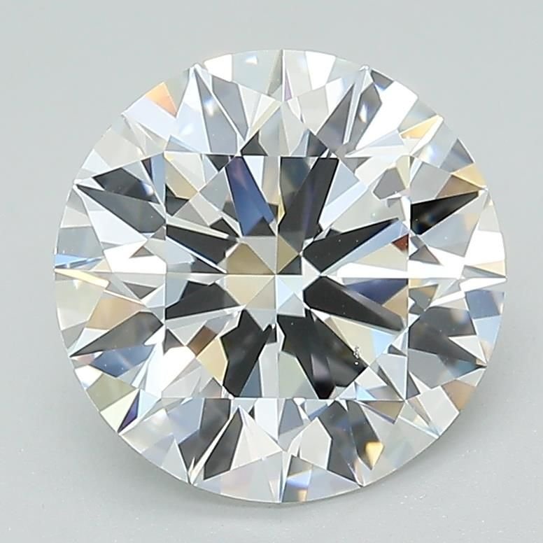 3.03ct D VS2 Rare Carat Ideal Cut Round Lab Grown Diamond