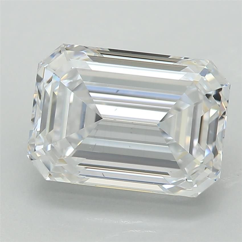 2.08ct E VS2 Excellent Cut Emerald Lab Grown Diamond
