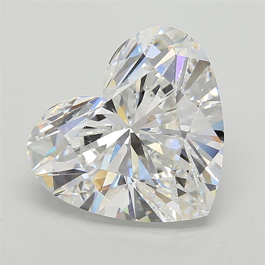 7.03ct E VVS2 Rare Carat Ideal Cut Heart Lab Grown Diamond