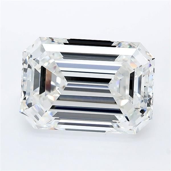 7.27ct E VVS2 Excellent Cut Emerald Lab Grown Diamond