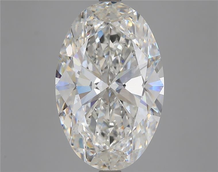 7.04ct G SI1 Rare Carat Ideal Cut Oval Lab Grown Diamond