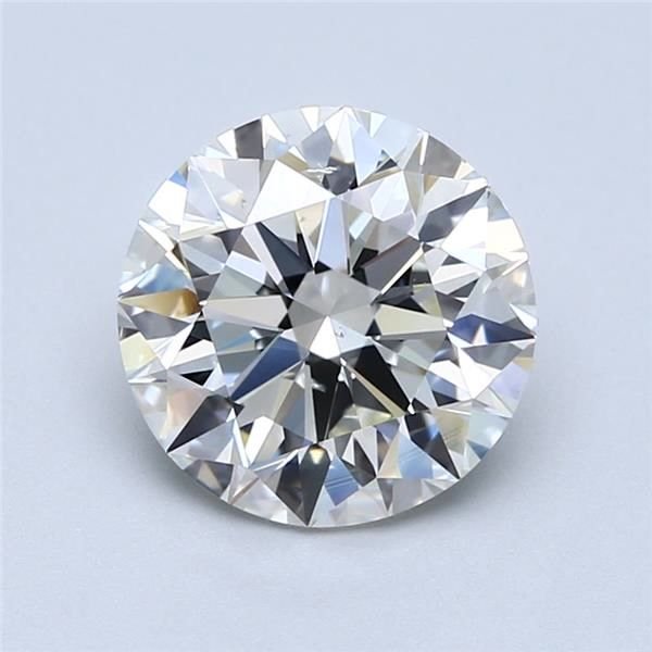 2.51ct J SI1 Rare Carat Ideal Cut Round Diamond
