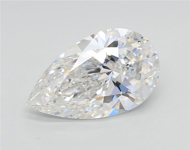 2.21ct E SI1 Rare Carat Ideal Cut Pear Lab Grown Diamond
