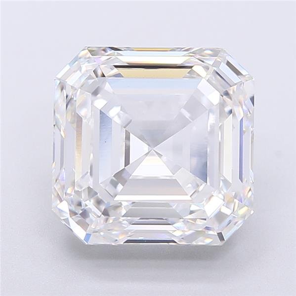 6.09ct E VS1 Rare Carat Ideal Cut Asscher Lab Grown Diamond