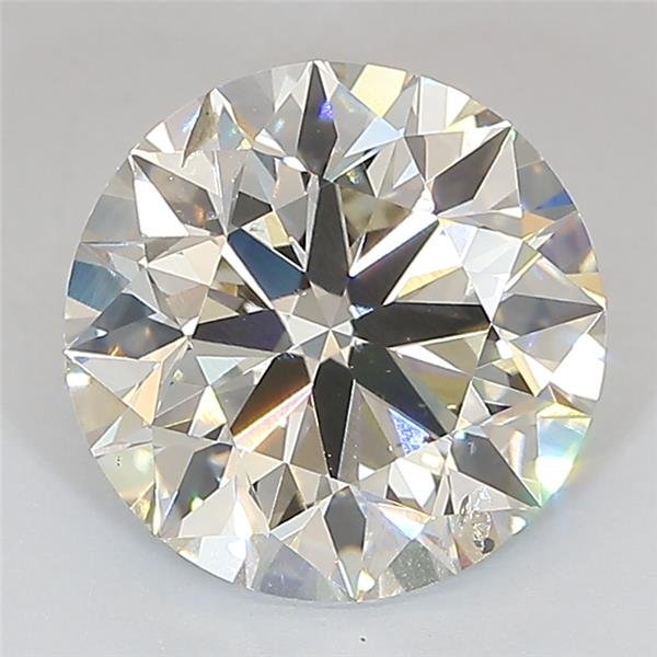 3.02ct J SI1 Excellent Cut Round Lab Grown Diamond