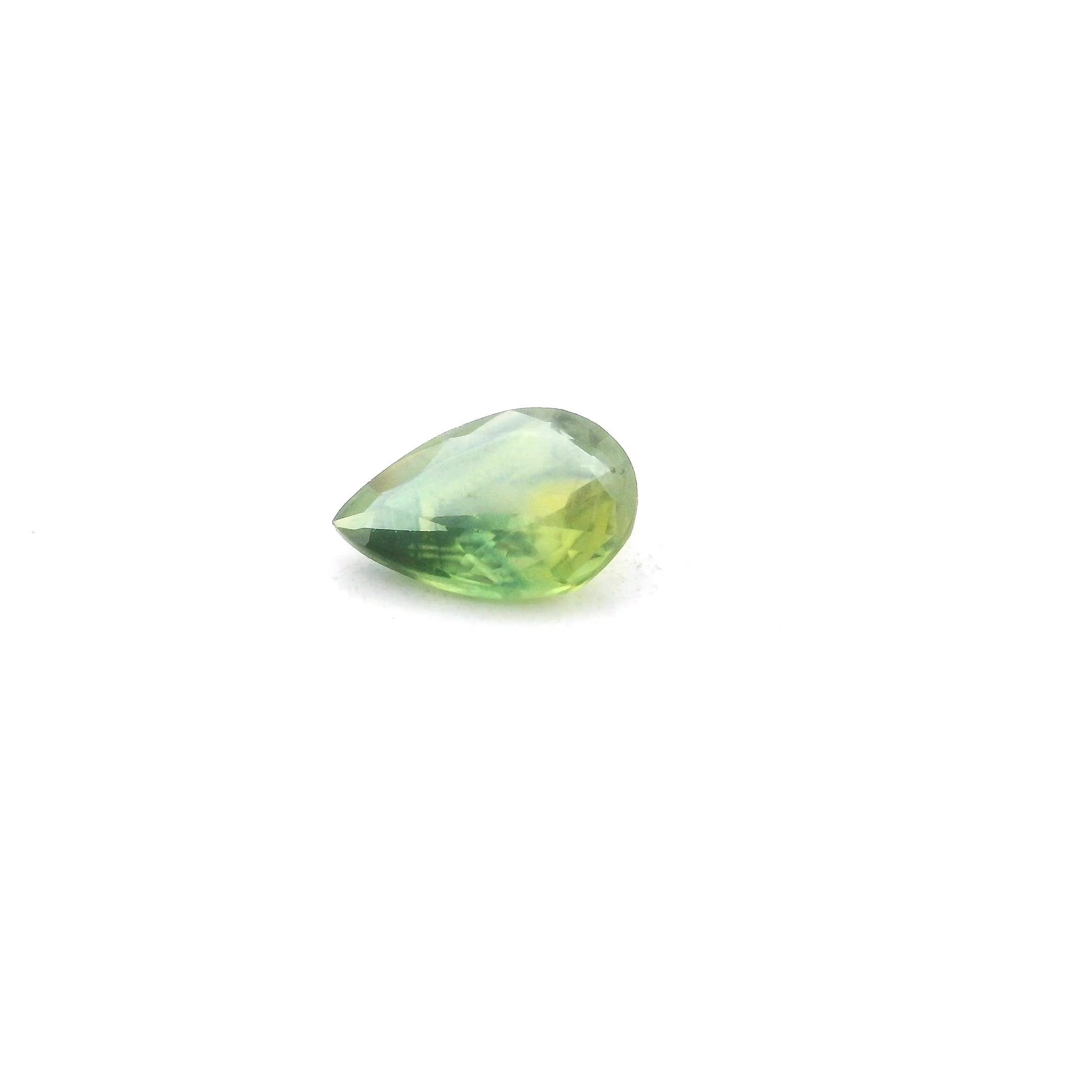 0.48 Carat Green Pear Sapphire