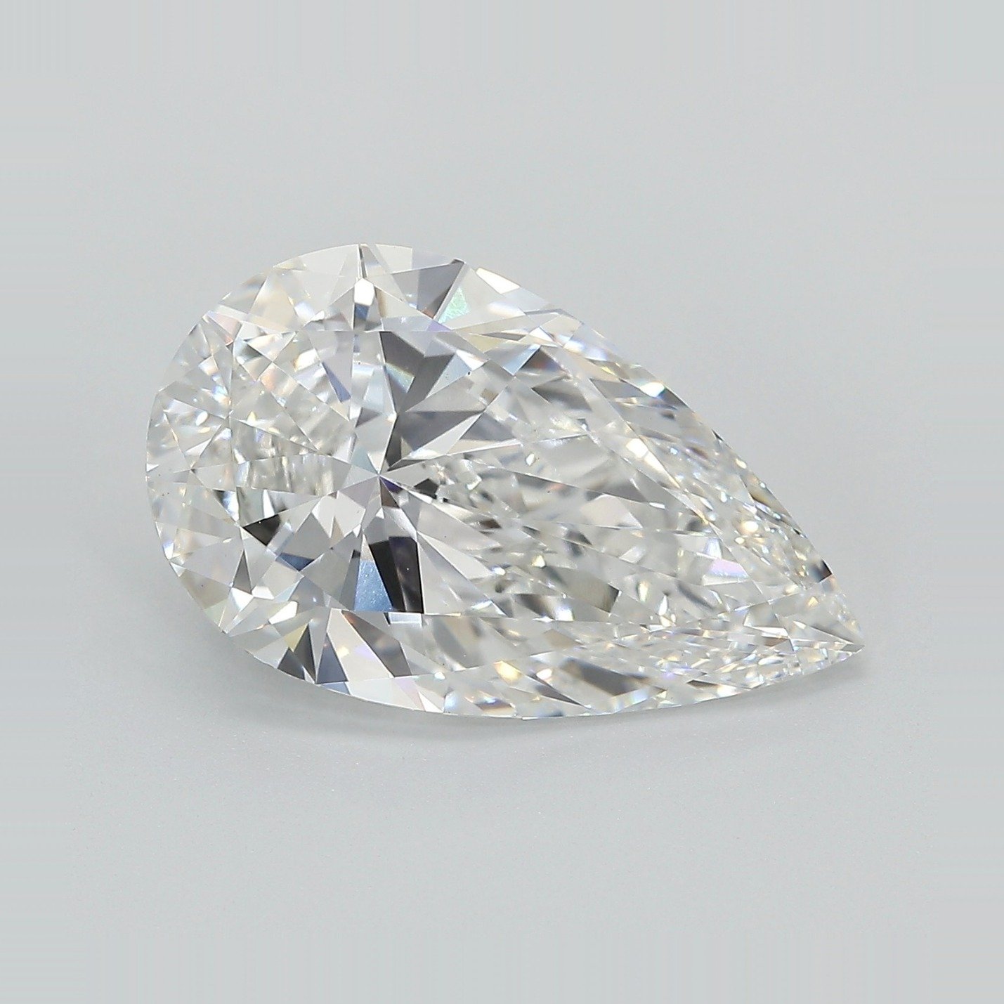 6.31ct F VS1 Very Good Cut Pear Lab Grown Diamond