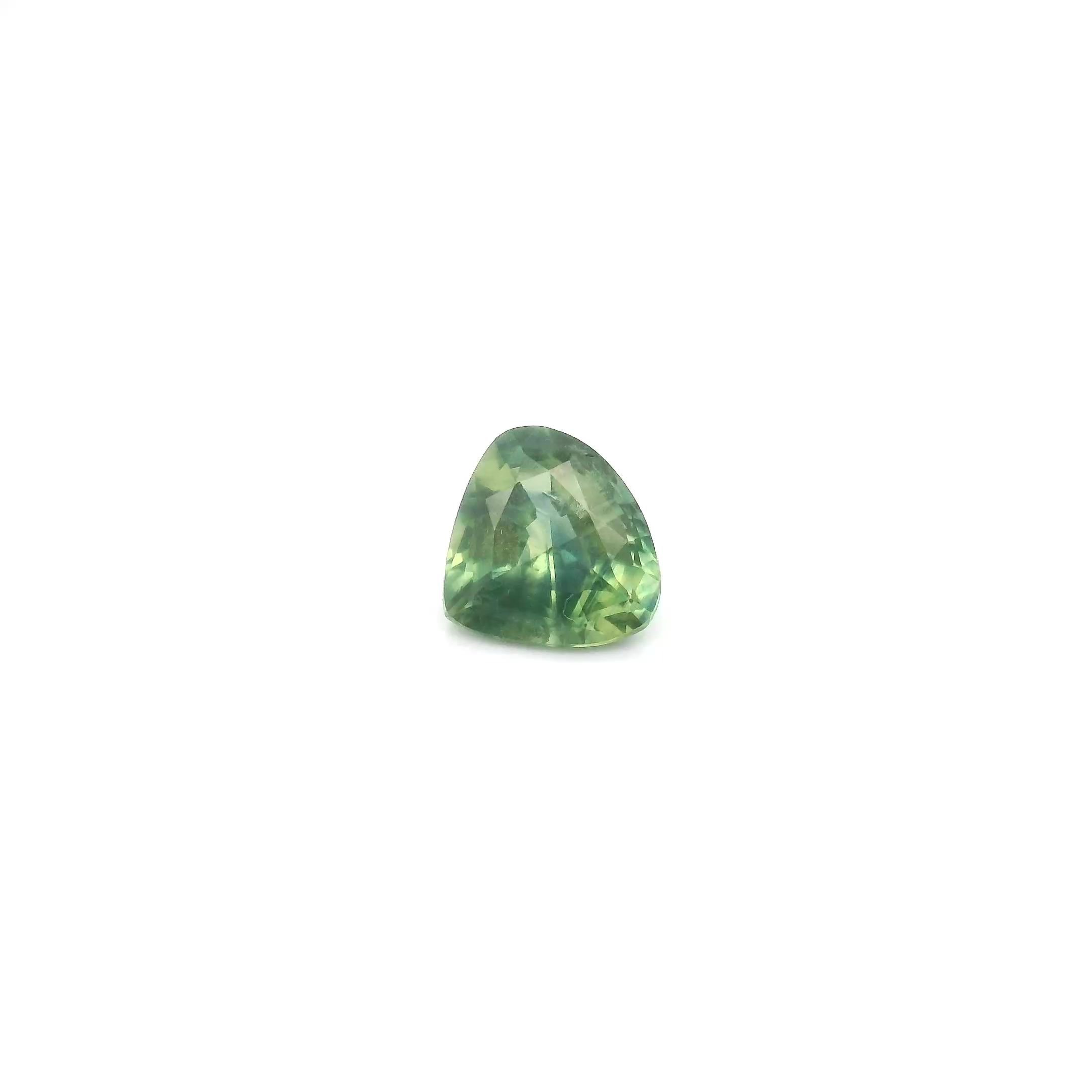 0.66 Carat Green Pear Sapphire