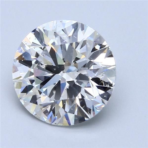 5.04ct G SI2 Rare Carat Ideal Cut Round Diamond