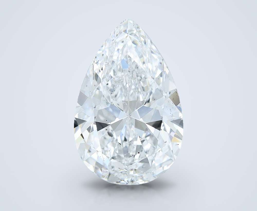 5.58 Carat Pear Natural Diamond