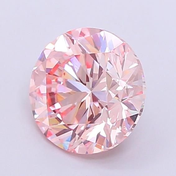 1.64 Ct. Fancy Intense Pink Round Lab Diamond