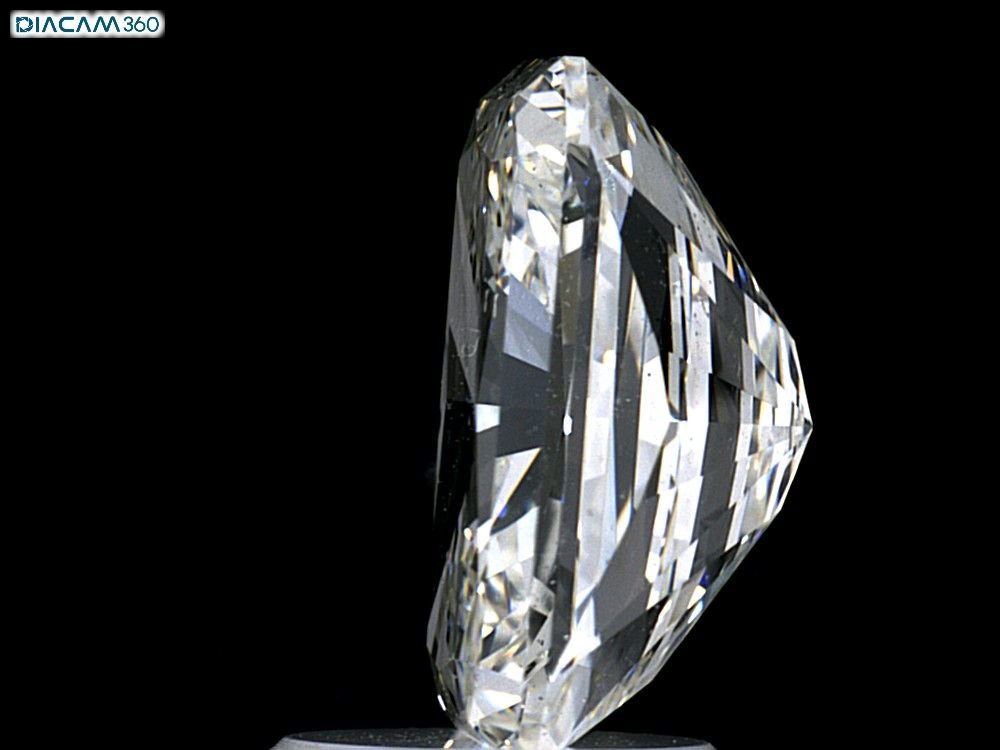 3.05ct K SI1 Rare Carat Ideal Cut Radiant Diamond